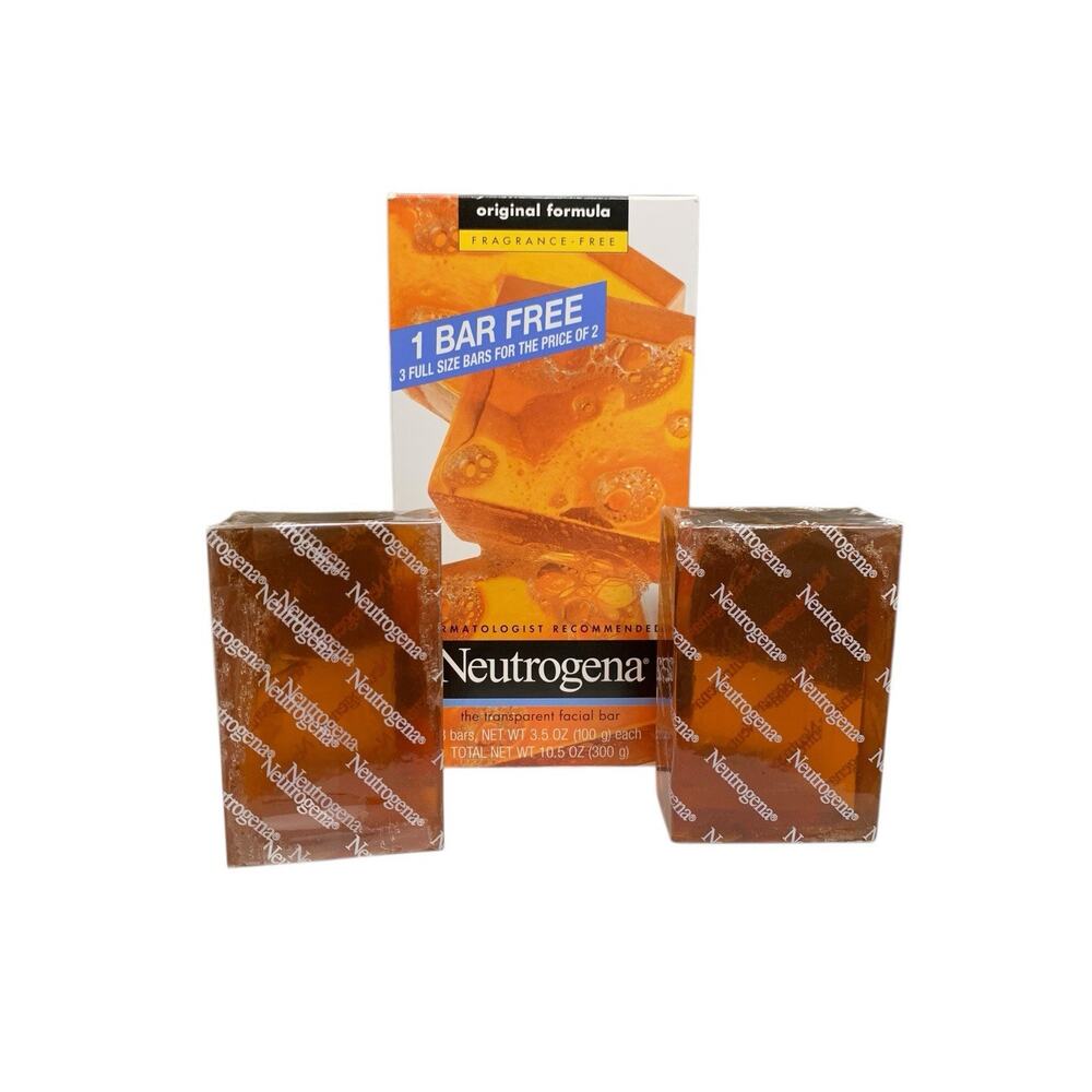 Neutrogena Clear Facial Cleansing Bar , 3.5oz‎ - 2 Pack